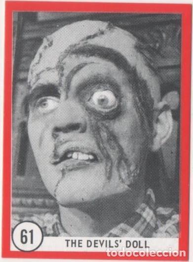 Sammelleidenschaft Sport: Cromo E01137: Album 3-Famous Monsters Series,Card n&ordm; 61. The Devil's Doll - CAPTAIN CO.,