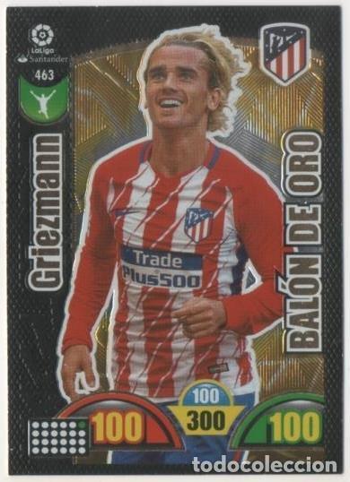 Sammelleidenschaft Sport: Cromo E00909: Album 2-Trading Car Game 20017-18, Griezmann-BAL&Oacute;N DE ORO: At. De Madrid. Delantero -