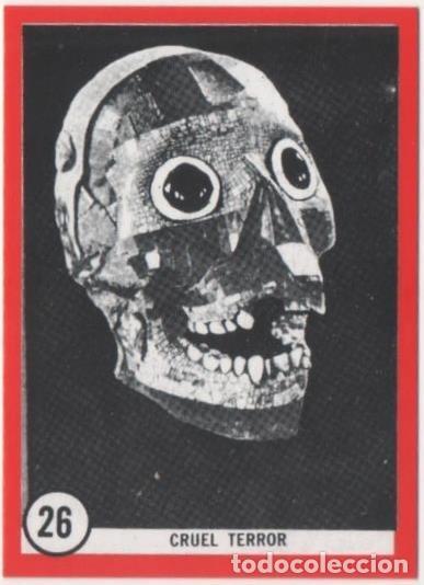 Sammelleidenschaft Sport: Cromo E01102: Album 3-Famous Monsters Series, Card n&ordm; 26. Cruel Terror - CAPTAIN CO.,