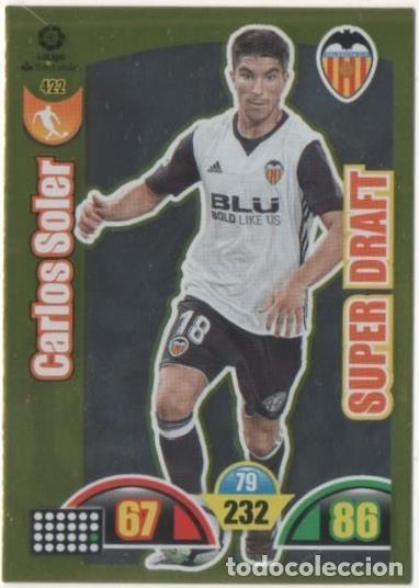 Sammelleidenschaft Sport: Cromo E00887: Album 2-Trading Car Game 2017-18, Carlos Soler-SUPER DRAFT: Valencia C.F. Medio - LFP