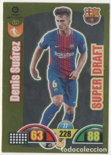 Sammelleidenschaft Sport: Cromo E00878: Album 2-Trading Car Game 2017-18, Denis Su&aacute;rez-SUPER DRAFT: F.C.Barcelona. Medio - LFP