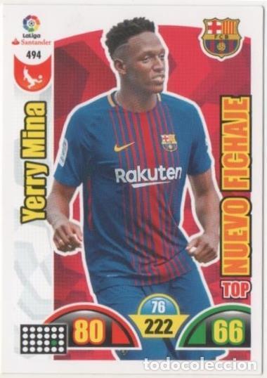 Coleccionismo deportivo: Cromo E00934: Album 2-Trading Car Game 2017-18, Yerry Mina: F.C. Barcelona. Defensa - LFP