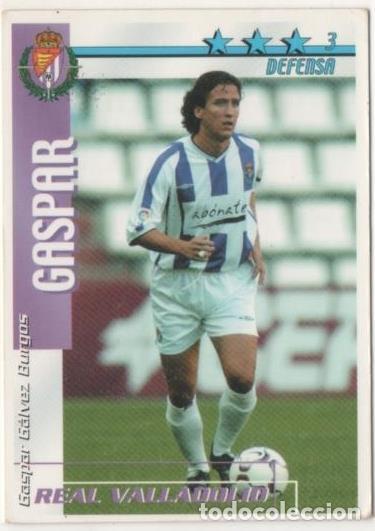 Coleccionismo deportivo: Cromo E00187: Fichas de la Liga 2003, Gaspar: Real Valladolid. Defensa - LFP