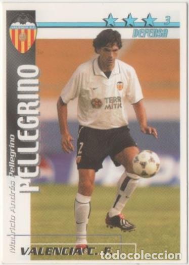 Coleccionismo deportivo: Cromo E00159: Fichas de Liga 2003, Pellegrino: Valencia F.C. Defensa - LFP