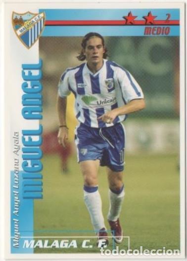 Sammelleidenschaft Sport: Cromo E00251: Fichas de la Liga 2003, Miguel Angel: Malaga C.F. Medio - LFP