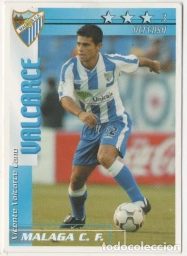 Sammelleidenschaft Sport: Cromo E00256: Fichas de la Liga 2003, Valcarce: Malaga C.F. Defensa - LFP