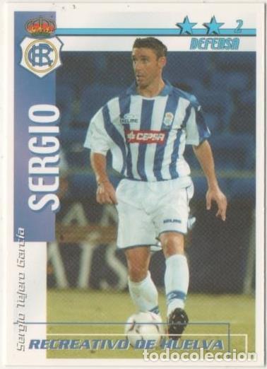 Sammelleidenschaft Sport: Cromo E00220: Fichas de la Liga 2003, Sergio: Recreativo de Huelva. Defensa - LFP