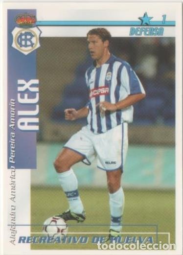 Sammelleidenschaft Sport: Cromo E00222: Fichas de la Liga 2003, Alex: Recreativo de Huelva. Defensa - LFP