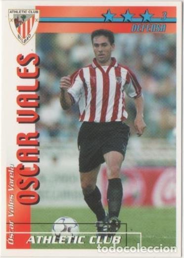 Coleccionismo deportivo: Cromo E00040: Fichas de la Liga 2003, Oscar Vales: Atletic Club Bilbao. Defensa - LFP