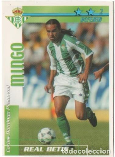 Coleccionismo deportivo: Cromo E00034: Fichas de la Liga 2003, Mingo: Real Betis. Defensa - LFP