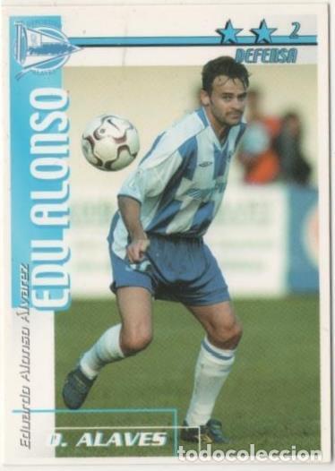 Collezionismo sportivo: Cromo E00012: Fichas de la Liga 2003, Edu Alonso: D. Alaves. Defensa - LFP
