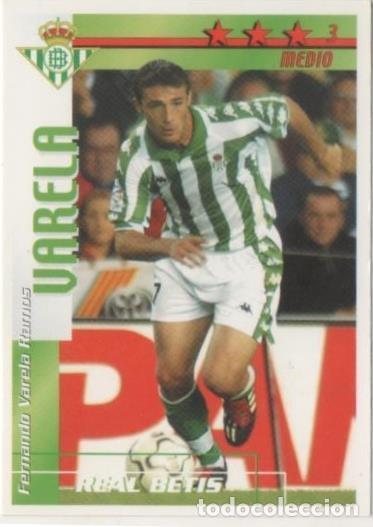 Collezionismo sportivo: Cromo E00023: Fichas de la Liga 2003, Varela: Real Betis. Medio - LFP