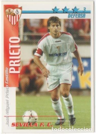 Collezionismo sportivo: Cromo E00135: Fichas de la Liga 2003, Prieto: Sevilla F.C. Defensa - LFP
