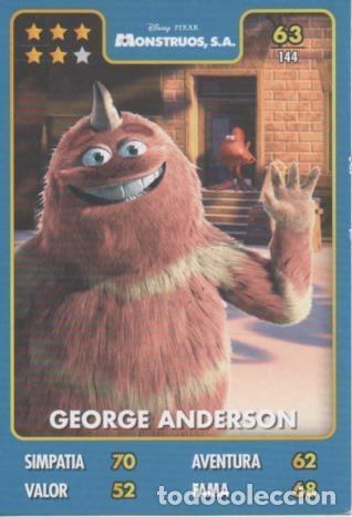 Sammelleidenschaft Sport: Cromo E001411: Trading Cards. Disney. Pixar. Monstruos, S.A. n&ordm; 63, George Anderson - Disney-Pixar