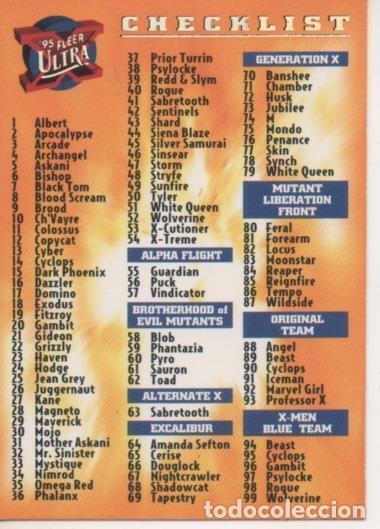 Colecionismo desportivo: Cromo E001557: Trading Cards. Fleer Ultra X-Men n&ordm; 64. Wolverine, Enemies - Clift Nielsen