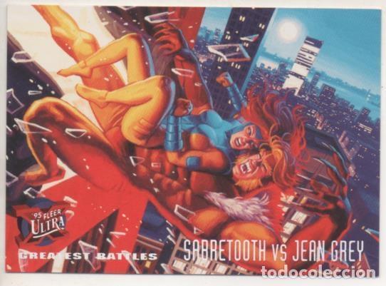 Colecionismo desportivo: Cromo E001265: Trading Cards '95 Fleer Ultra n&ordm; 138. X-Men, Sabretoth vs Jean Grey - Greg & Tim Hide