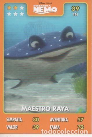 Coleccionismo deportivo: Cromo E001390: Trading Cards. Disney.Pixar. Buscando a Nemo n&ordm; 39, Maestro Raya - Disney-Pixar