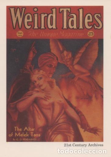 Sports collectibles: Cromo E002001: Trading Cards. Weird Tales n&ordm; 1, The Altar of Melek Taos - Margaret Brundage