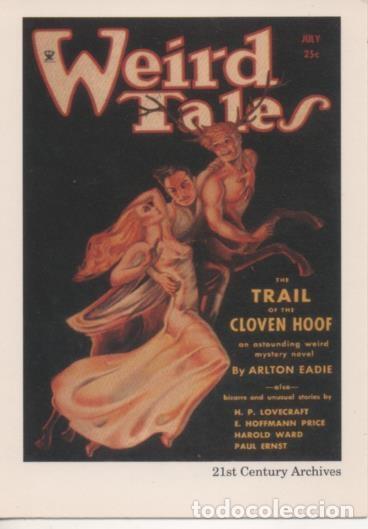 Sports collectibles: Cromo E002017: Trading Cards. Weird Tales n&ordm; 17, The Trail of the Cloven Hoof - Margaret Brundage