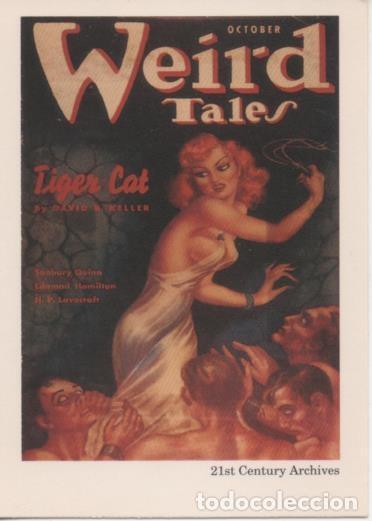Sports collectibles: Cromo E002047: Trading Cards. Weird Tales n&ordm; 47, Tiger Cat - Margaret Brundage