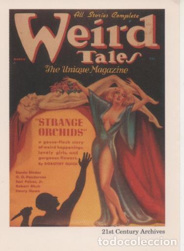 Sports collectibles: Cromo E002042: Trading Cards. Weird Tales n&ordm; 42, Strange Orchids - Margaret Brundage