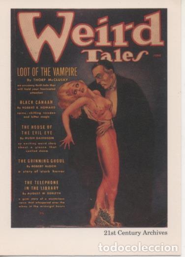 Sports collectibles: Cromo E002037: Trading Cards. Weird Tales n&ordm; 37, Loot of the Vampire - Margaret Brundage