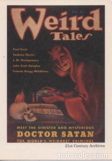 Sports collectibles: Cromo E002027: Trading Cards. Weird Tales n&ordm; 27, Doctor Satan - Margaret Brundage