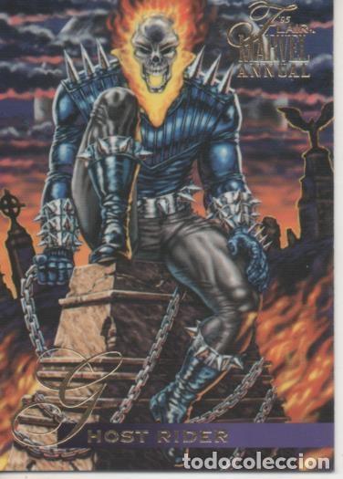 Collectionnisme sportif: Cromo E002245: Trading Cards. '95 Flair Marvel Annual n&ordm; 123. Host Rider - Varios
