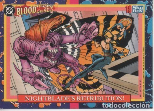 Sports collectibles: Cromo E002161: Trading Cards. DC Bloodline n&ordm; 18. Nightblade's Retribution - Varios