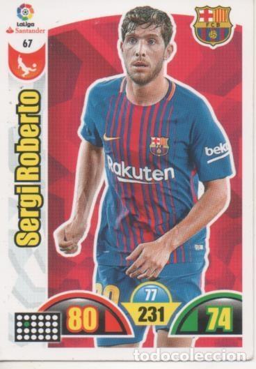 Sports collectibles: Cromo E002871: Trade Card Game Adrenalyn. Liga 2017-18, Sergi Roberto. F.C. Barcelona - LFP