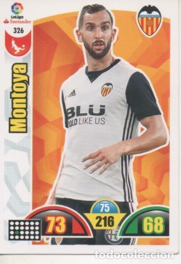 Sports collectibles: Cromo E002958: Trade Card Game Adrenalyn. Liga 2017-18, Montoya. Valencia. C.F. - LFP