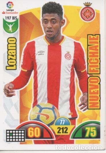 Sports collectibles: Cromo E002914: Trade Card Game Adrenalyn. Liga 2017-18, Lozano. Girona F.C. - LFP