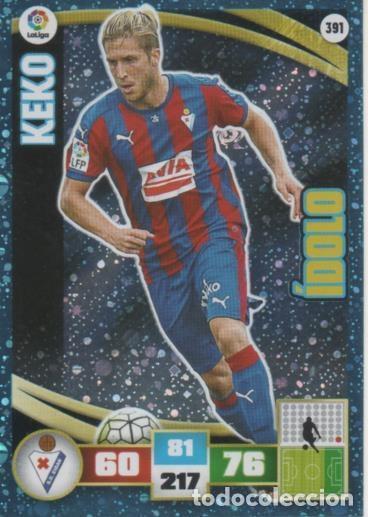 Coleccionismo deportivo: Cromo E002648: Trade Card Game Adrenalyn. Liga 2015-16, Keko. S.D. Eibar - LFP