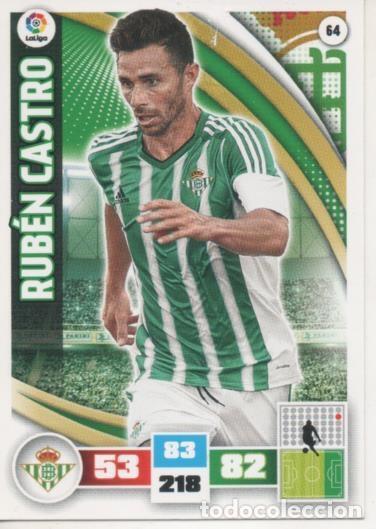 Collectionnisme sportif: Cromo E002558: Trade Card Game Adrenalyn. Liga 2015-16, Bub&eacute;n Castro. Real Betis Balonpie - LFP