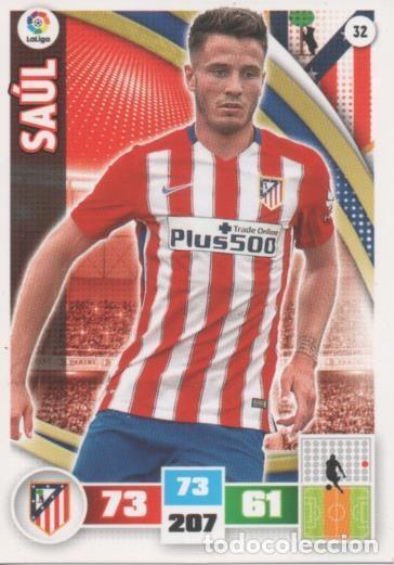 Collectionnisme sportif: Cromo E002553: Trade Card Game Adrenalyn. Liga 2015-16,Sa&uacute;l. C.A. de Madrid - LFP