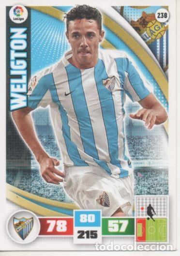 Collectionnisme sportif: Cromo E002604: Trade Card Game Adrenalyn. Liga 2015-16,Weligton. M&aacute;laga C.F. - LFP