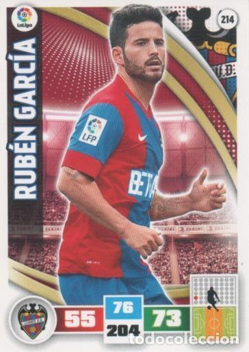 Collectionnisme sportif: Cromo E002597: Trade Card Game Adrenalyn. Liga 2015-16, Rub&eacute;n Garc&iacute;a. Levante U.D. - LFP