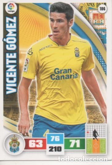 Collectionnisme sportif: Cromo E002590: Trade Card Game Adrenalyn. Liga 2015-16, Vicente G&oacute;mez. U.D. Las Palmas - LFP