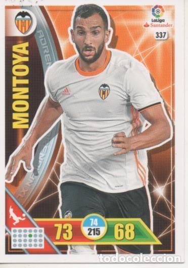 Collectionnisme sportif: Cromo E002777: Trade Card Game Adrenalyn. Liga 2016-17, Montoya. Valencia. C.F. - LFP