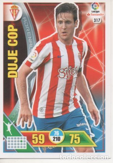 Collectionnisme sportif: Cromo E002767: Trade Card Game Adrenalyn. Liga 2016-17, Duje Cop. Real Sporting de Gij&oacute;n - LFP