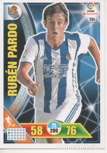 Collectionnisme sportif: Cromo E002757: Trade Card Game Adrenalyn. Liga 2016-17, Rub&eacute;n Pardo. Real Sociedad - LFP