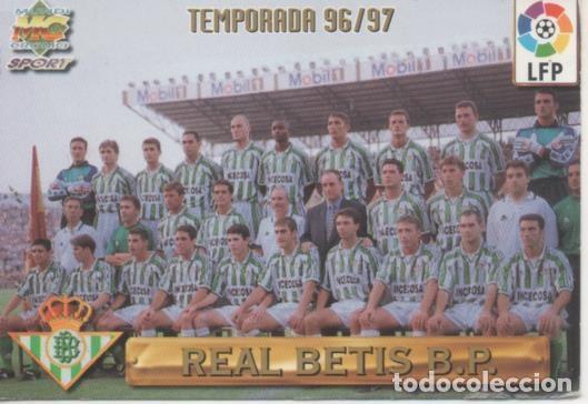 Sammelleidenschaft Sport: Cromo E003722: Trading Card. Las Ficnas de la Liga 96-97. n&ordm; 127 Real Betis, Temporada 96/97 - LFP