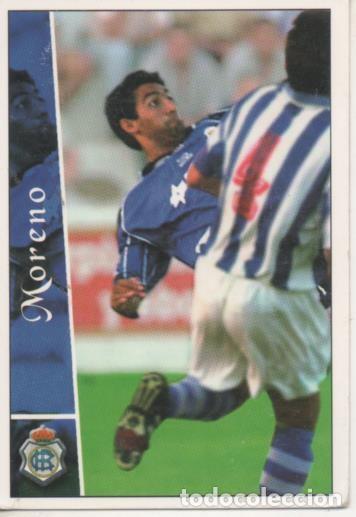 Collectionnisme sportif: Cromo E003899: Trading Card. Las Fichas de la Liga 2003. n&ordm; 530 Moreno, R.C. Recreativo de Huelva -