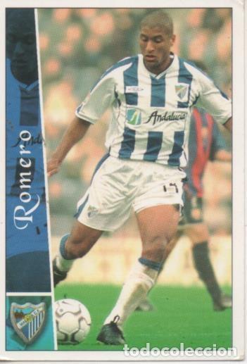 Collectionnisme sportif: Cromo E003821: Trading Card. Las Fichas de la Liga 2003. n&ordm; 260 Romero, M&aacute;laga C.F. - LFP