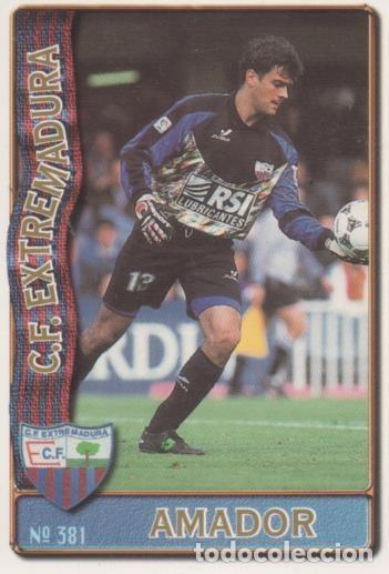 Collectionnisme sportif: Cromo E003702: Trading Card. Las Fichas de la Liga 96-97. n&ordm; 381 Amador, C.F, Extremadura - LFP