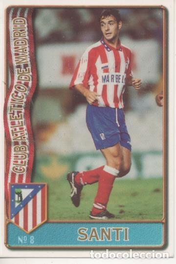 Coleccionismo deportivo: Cromo E003579: Trading Card. Las Fichas de la Liga 96-97. n&ordm; 8 Santi, Club Atl de Madrid - LFP
