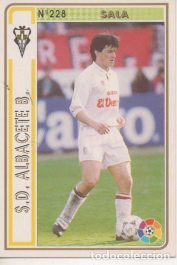 Coleccionismo deportivo: Cromo E003546: Trading Card. Las Fichas de la Liga 94-95. n&ordm; 228 Sala, S.D. Albacete B. - LFP