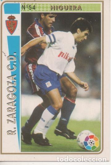 Sports collectibles: Cromo E003501: Trading Card. Las Fichas de la Liga 94-95. n&ordm; 54 Higuera, R.Zaragoza - LFP