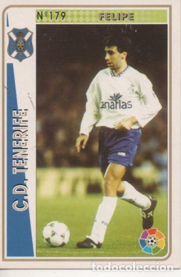 Sports collectibles: Cromo E003534: Trading Card. Las Fichas de la Liga 94-95. n&ordm; 179 Felipe, C.D Tenerife - LFP