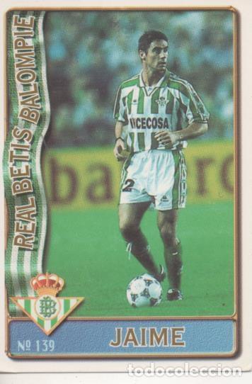 Sports collectibles: Cromo E003599: Trading Card. Las Fichas de la Liga 96-97. n&ordm; 139 Jaime, Real Betis Balonpi&eacute; - LFP